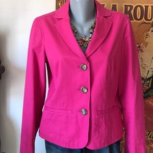 Hot pink L.L. Bean blazer